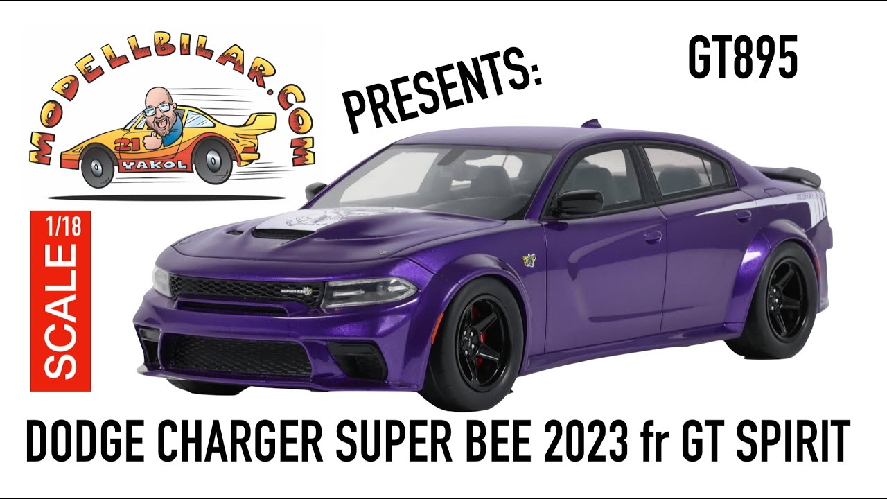 Dodge Charger Super Bee 2023 from GT Spirit in scale 1/18 - YouTube
