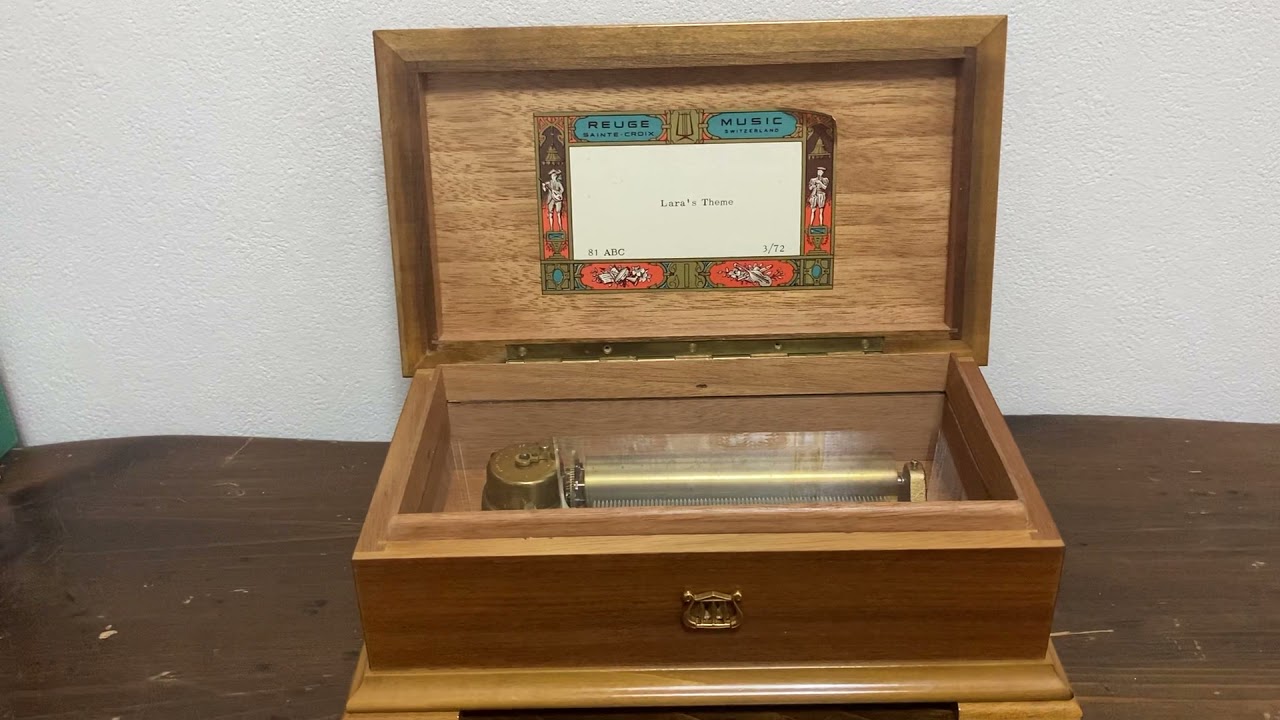reuge music box 72 notes Doctor Zhivago lara's theme 3parts rare