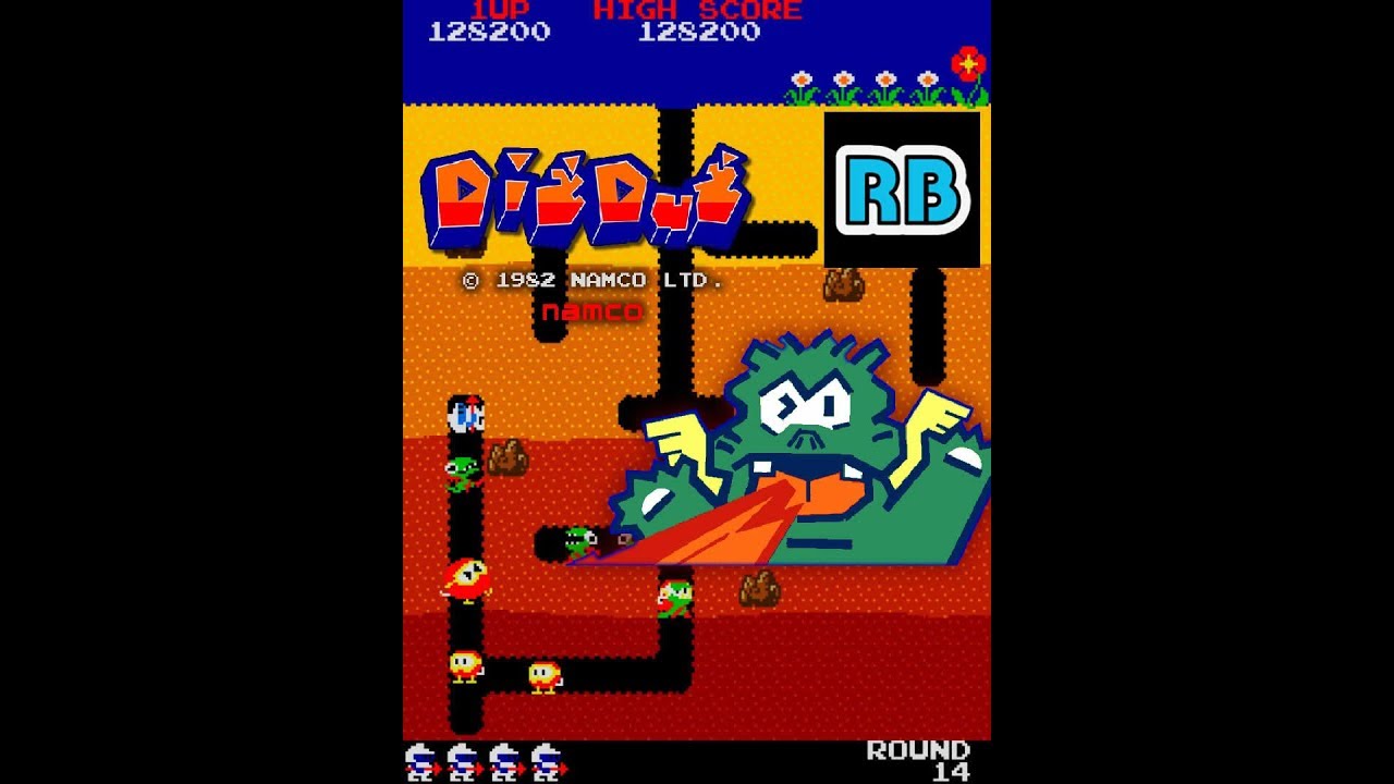 1982 [60fps] Dig Dug - YouTube