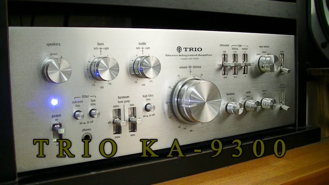 TRIO KA-9300 Vintage Integrated Amplifier - YouTube
