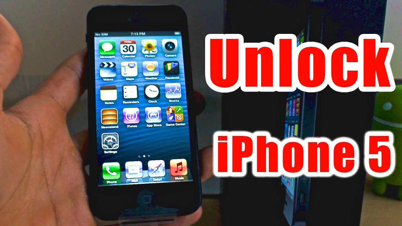 How To Unlock iPhone 5 - Works for all versions - YouTube