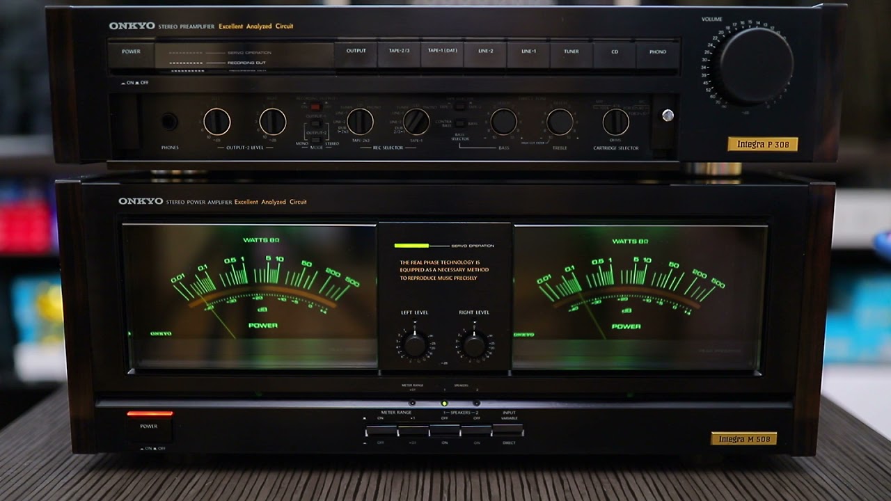 ONKYO Integra P-308 + ONKYO Integra M-508 - YouTube