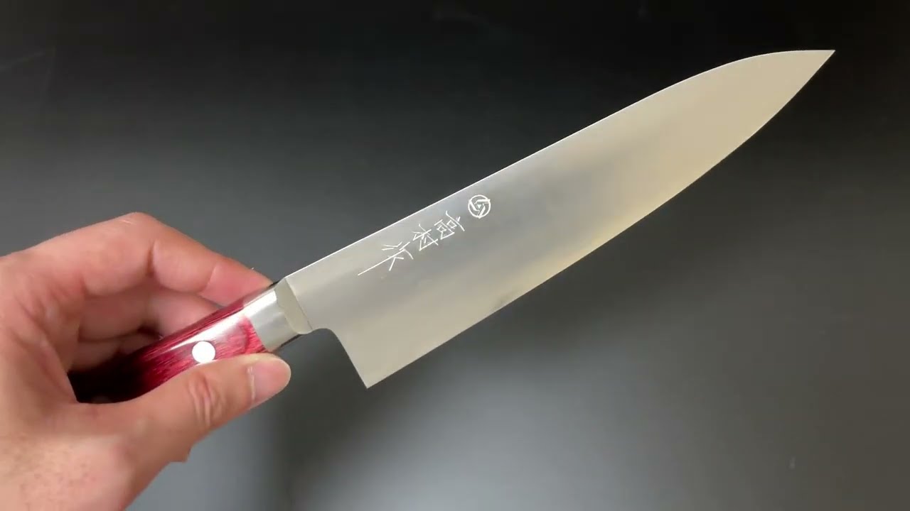 高村刃物 高村作 打雲漆 牛刀180mm鍛造粉末不錆鋼 ダマスカス 包丁