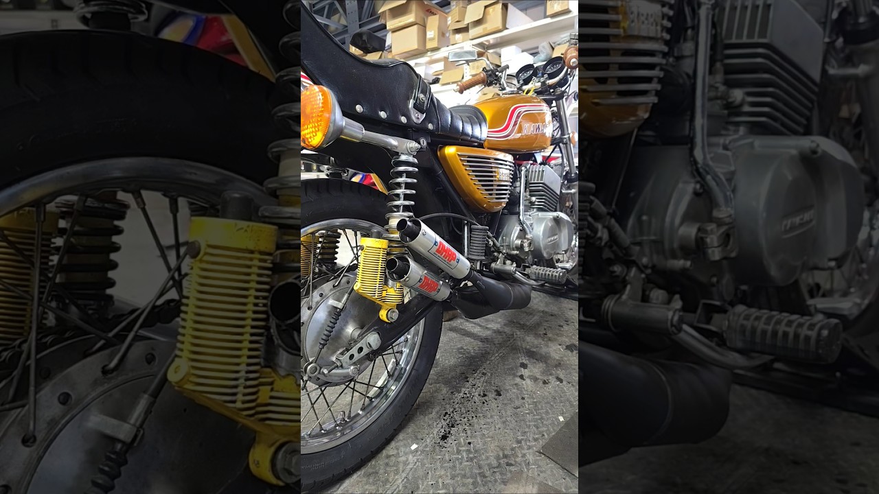 KAWASAKI 400SS ウエダデットヒートチャンバー #kawasaki #バイク #旧