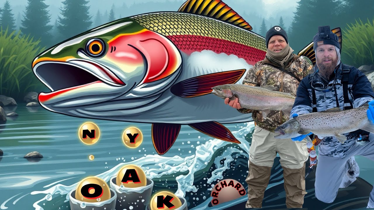 Oak Orchard NY. Winter brown trout and steelhead fishing. - YouTube