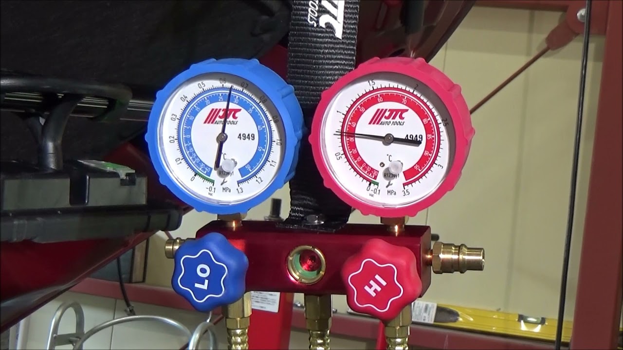 JTC4949 /JTC4949H R1234yf用マニホールドゲージ - YouTube