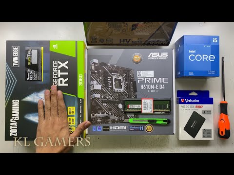 intel Core i5 12400F ASUS PRIME H610M-E D4 ZOTAC RTX3060 Gaming PC