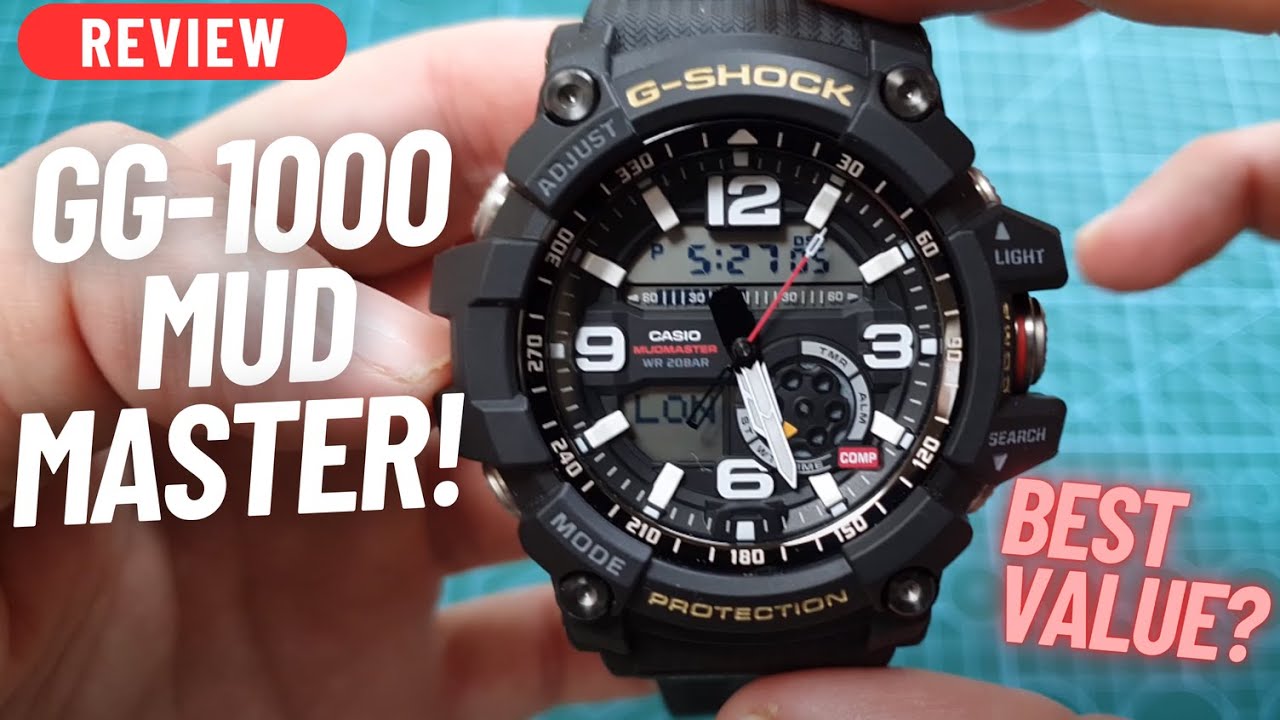 REVIEW: GG-1000-1ADR GSHOCK MUDMASTER - YouTube