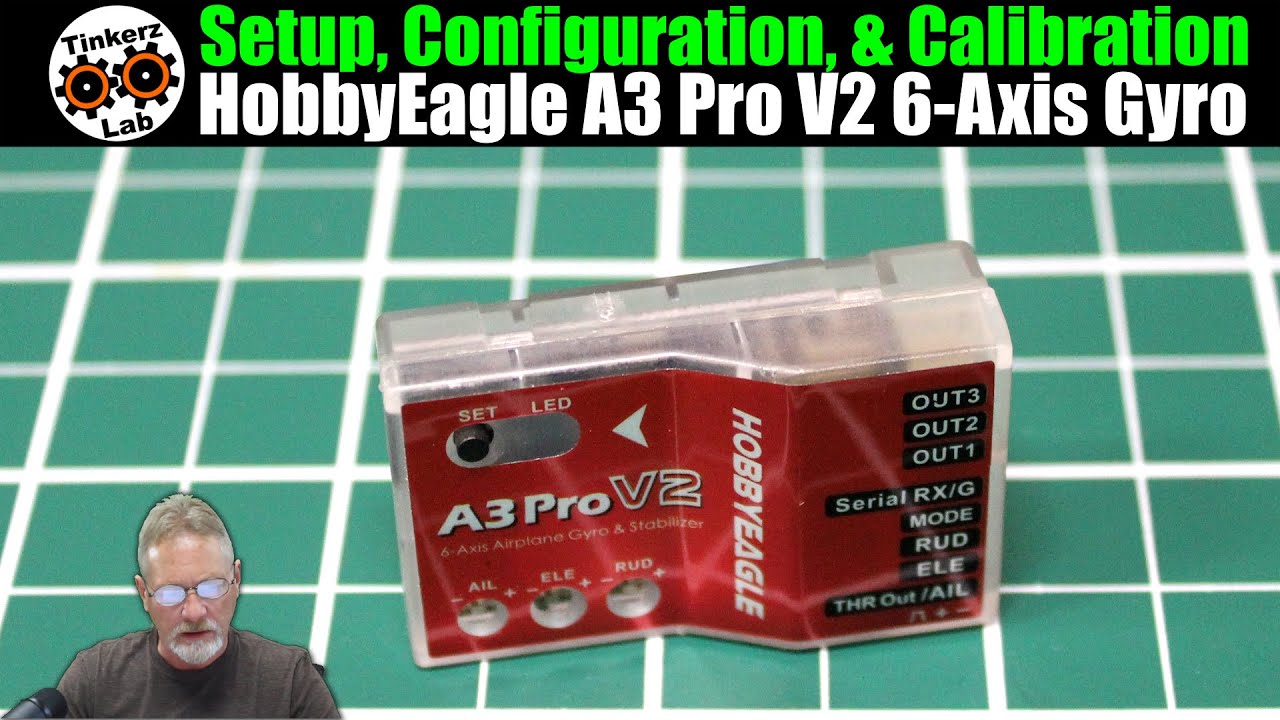 ラジコン飛行機 HOBBYEAGLE A3 PROジャイロの設定 - YouTube