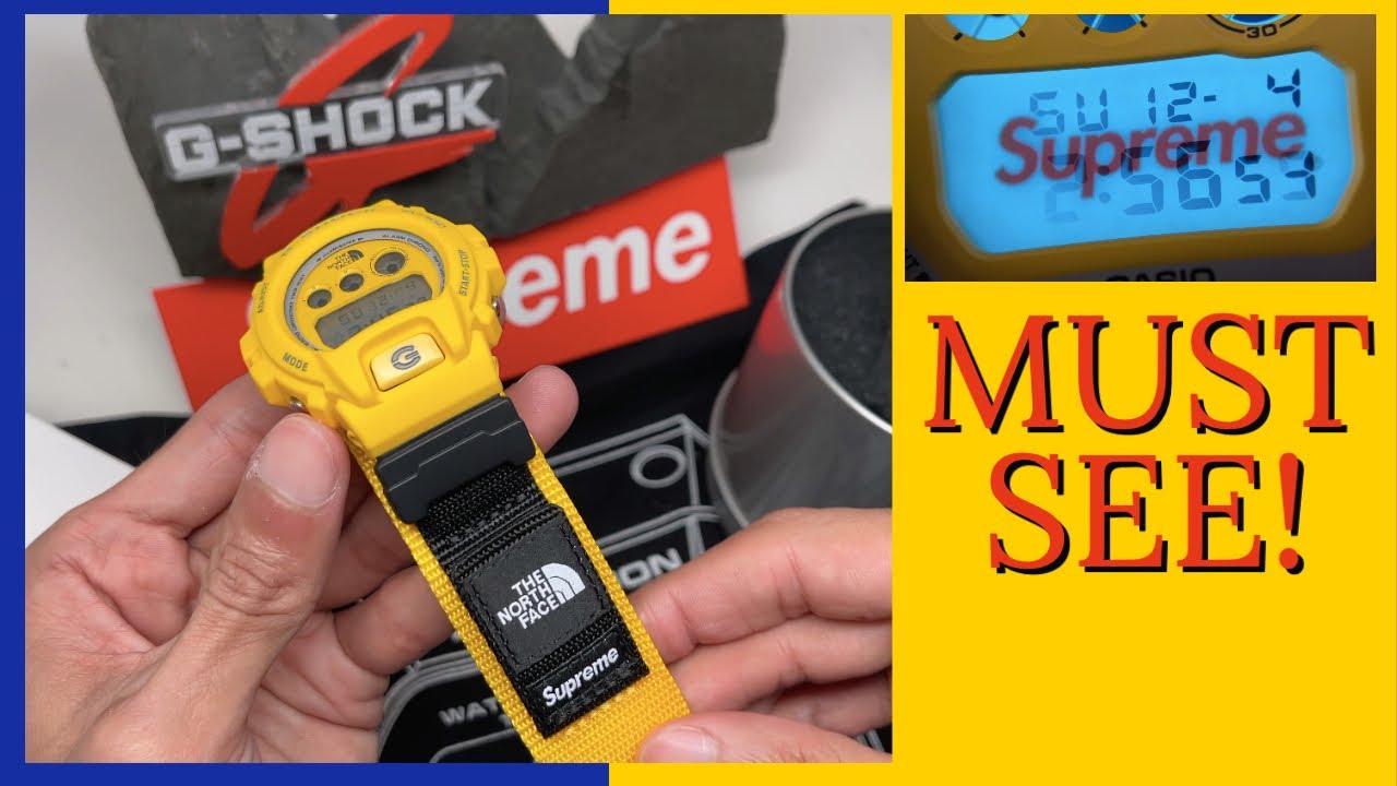 SUPREME, G-Shock, and North Face Collab?! Check out this WATCH