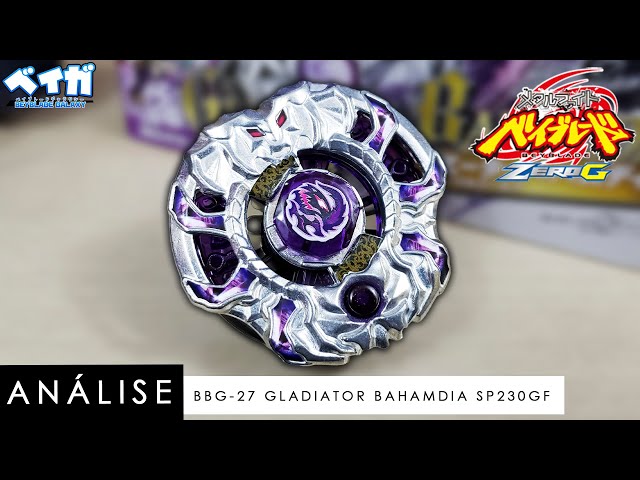 Análise BBG-27 GLADIATOR BAHAMDIA SP230GF - Metal Fight Beyblade