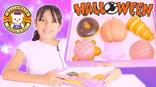 マザーガーデンスクイーズ やわらかパンハロウィンセット - YouTube