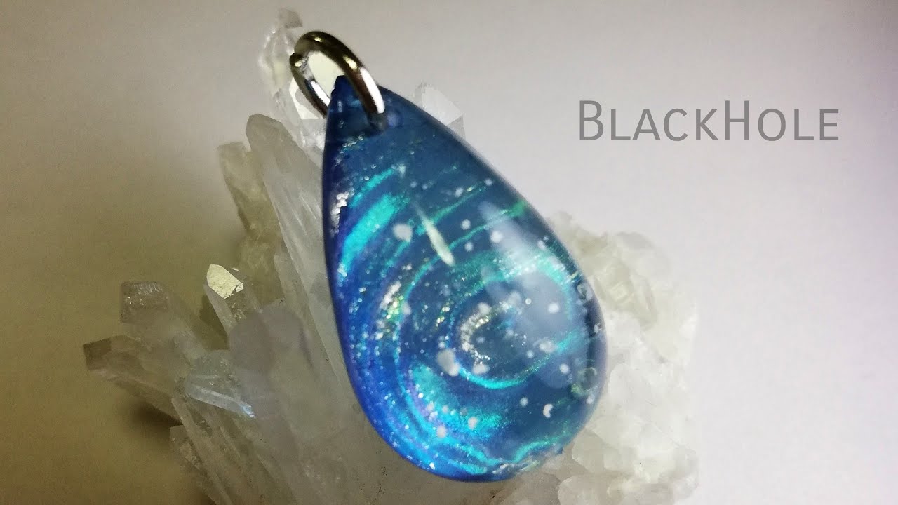 レジン💫宇宙の渦 ブラックホール風ペンダント☄💫resin accessory
