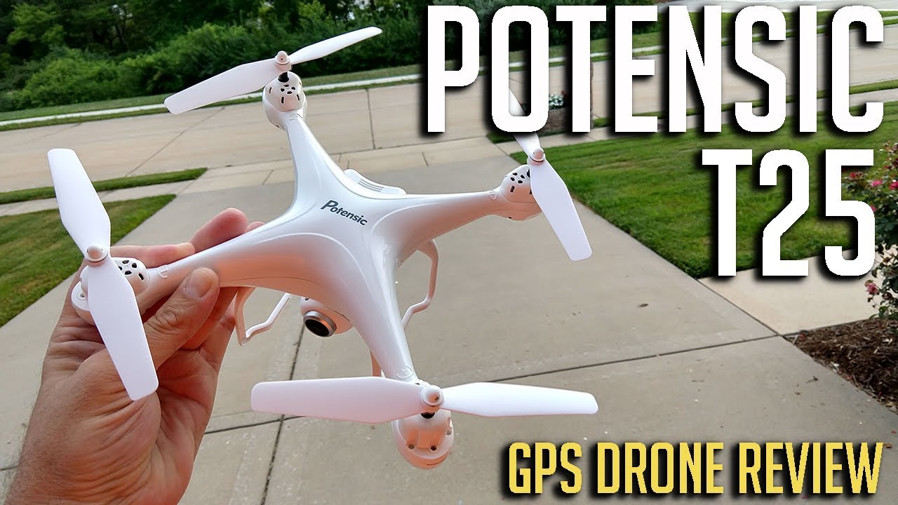 Potensic T25 GPS Drone Flight Review - YouTube