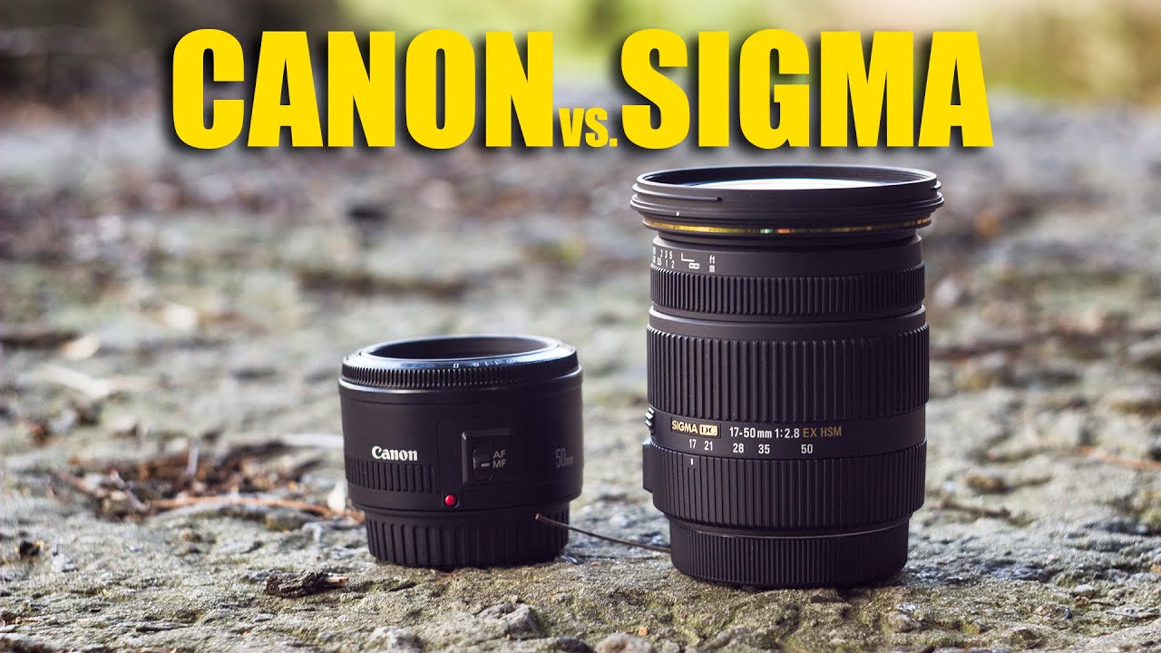 Sigma 17-50mm f/2.8 Ex vs. Canon 50mm f1.8 II VIDEO TEST - YouTube