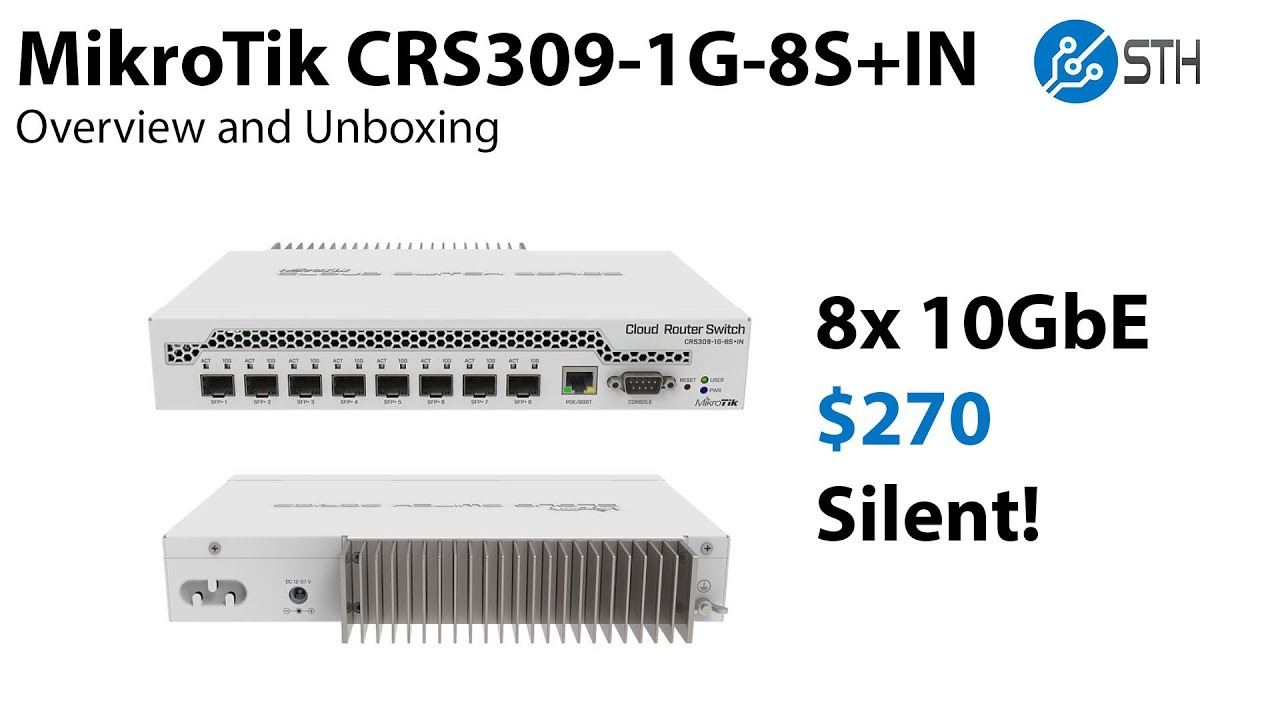 MikroTik CRS309-1G-8S+IN Overview and Unboxing - ServeTheHome