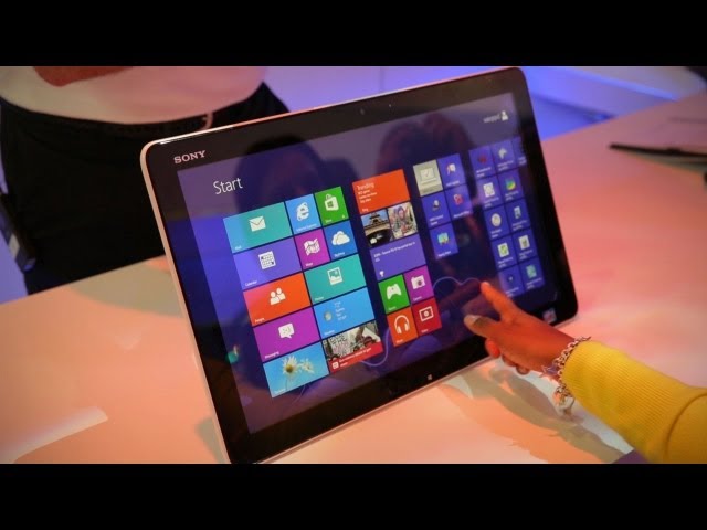 Sony VAIO Tap 20 Hands-on - CES 2013 - YouTube