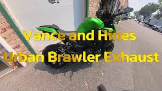 13 Kawaski z1000 Vance and Hines Exhaust Sound - YouTube