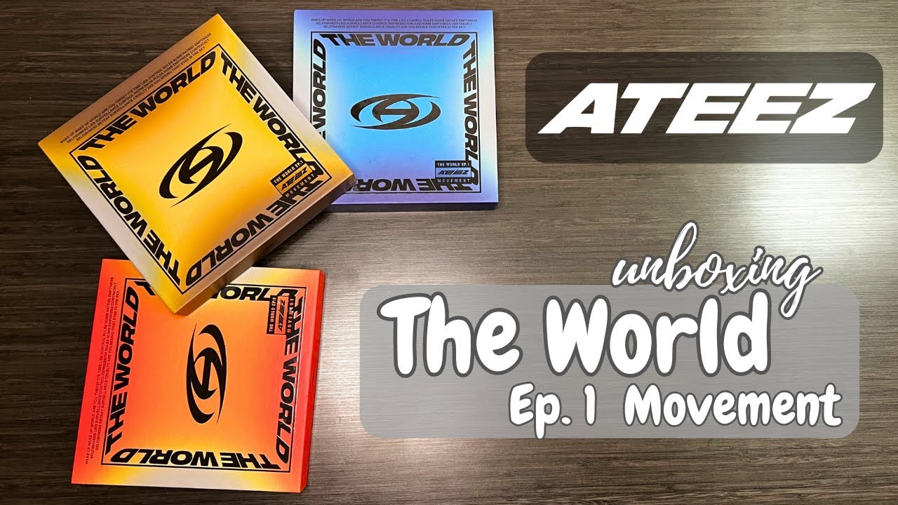 Ateez World Ep 1 Movement album unboxing - YouTube