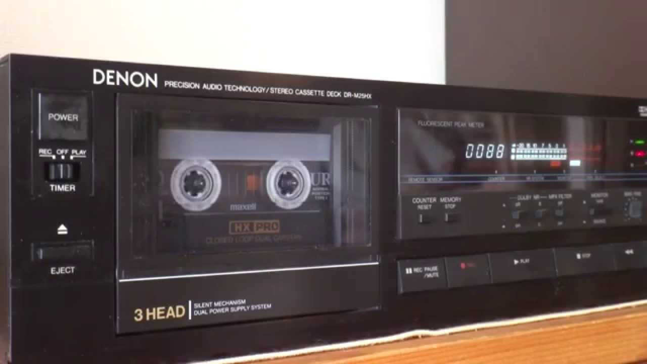 Old But Cool Vintage Audio / DENON Cassette Deck DR-M25HX - YouTube