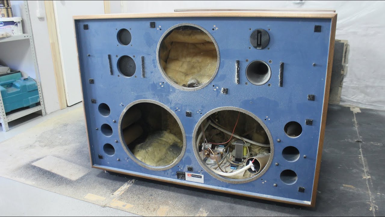 Restoration of JBL 4350. Реставрация JBL 4350 - YouTube