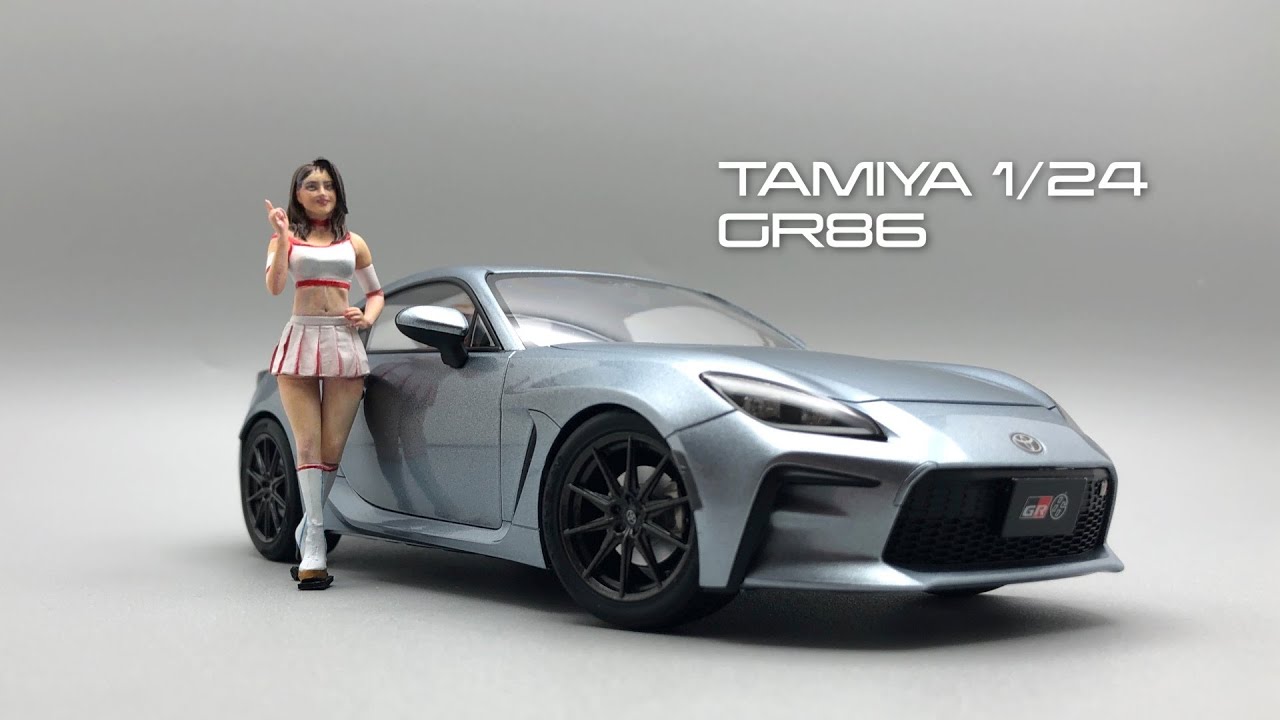 Tamiya Toyota GR 86 1/24 Scale Model Build Temporary assembly