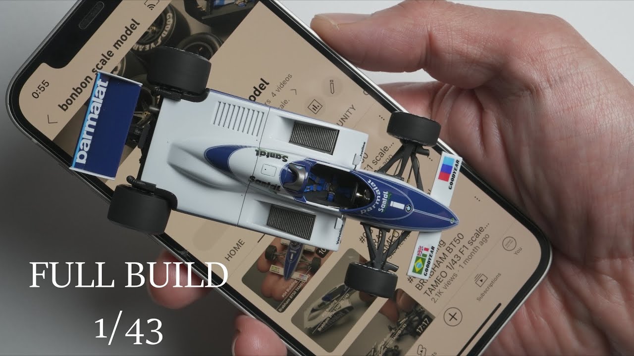 Full Build BRABHAM BT50 TAMEO 1/43 F1 scale model car - YouTube