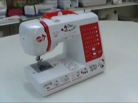 ハローキティミシン 40周年記念モデルのご紹介 - YouTube