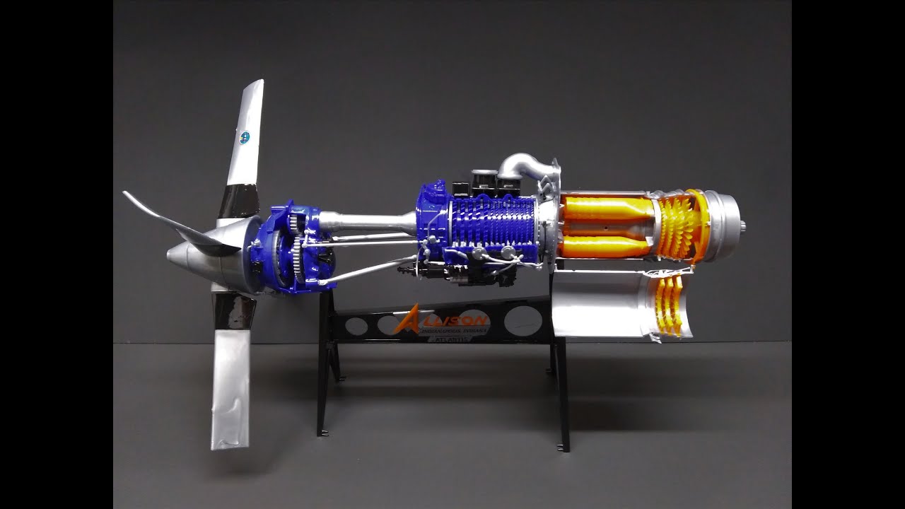 1:10 Allison Model 501-D13 Prop-Jet Aircraft Engine (STEM Science