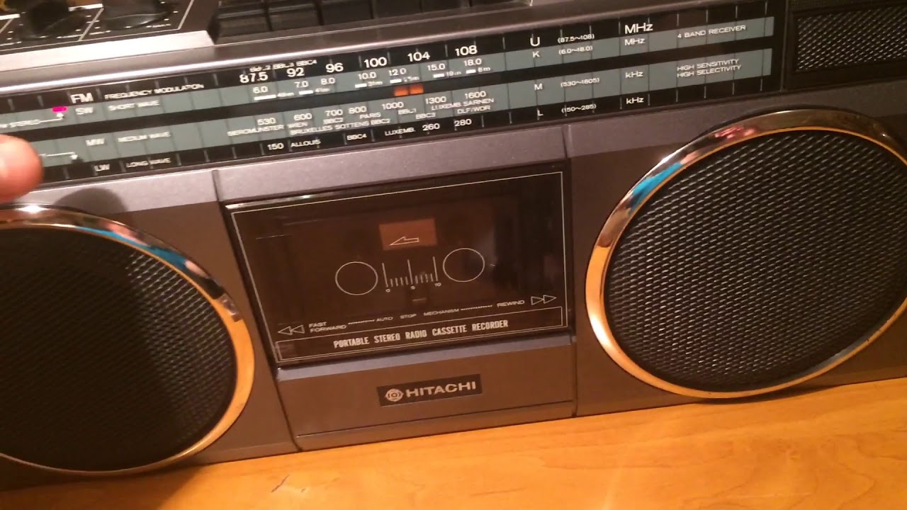 Hitachi trk-6830e. 1985 - YouTube