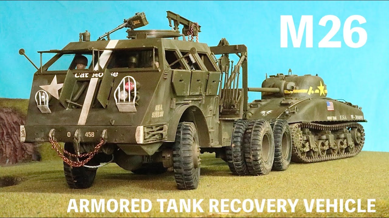 M26 ARMORED TANK RECOVERY VEHICLE (TAMIYA 1:48) - YouTube