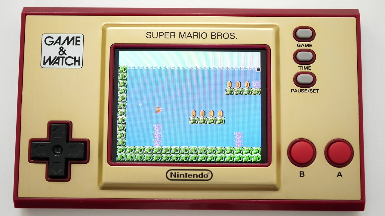 ゲーム＆ウオッチ スーパーマリオブラザーズ」マリオ時計の水中面