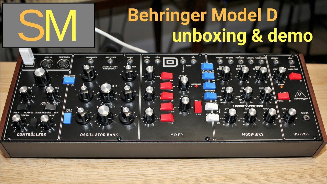 Behringer Model D unboxing & demo - YouTube