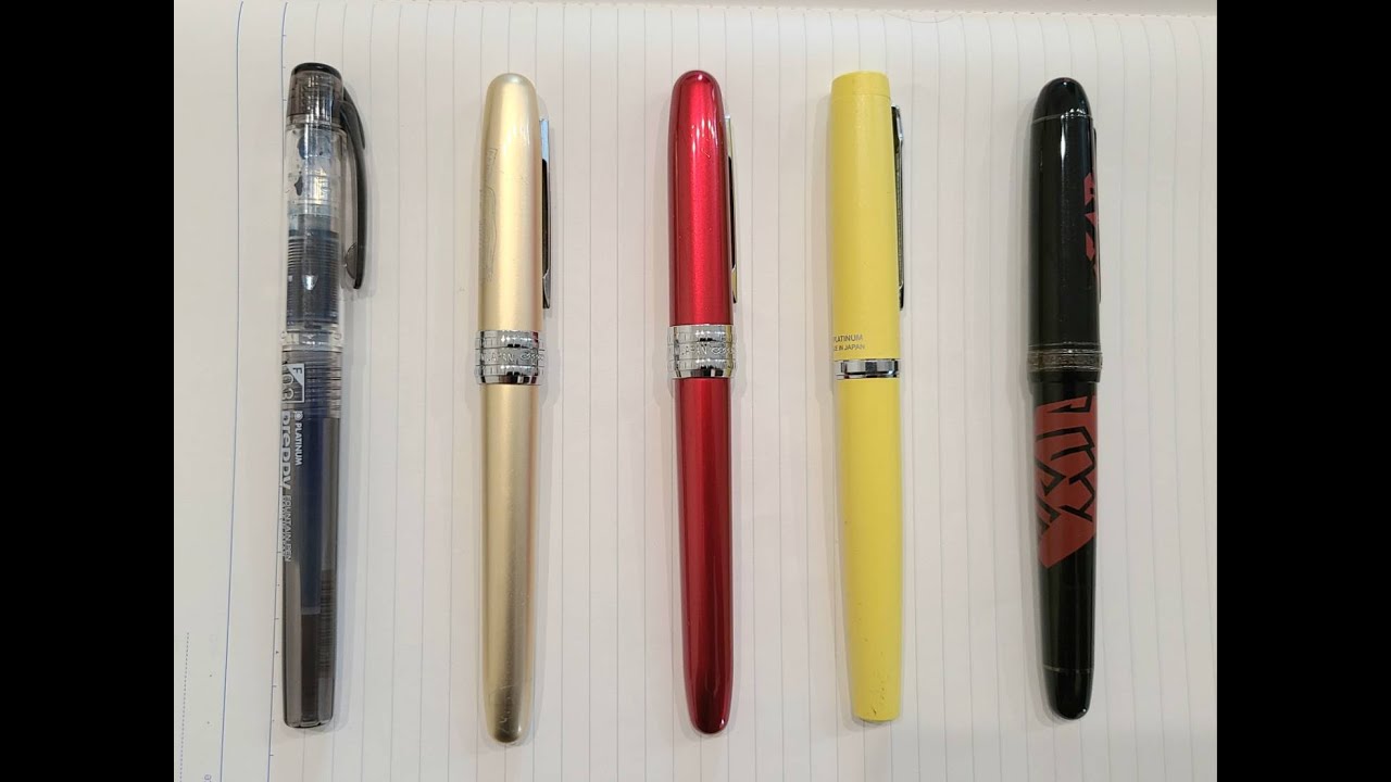 万年筆歴10年の左利き】 プラチナ万年筆 まとめ | みつけのしろうさぎ