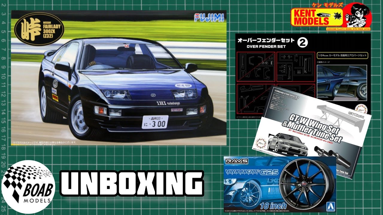 Nissan Fairlady 300ZX (Z32) - Unboxing the Fujimi 1/24 kit with