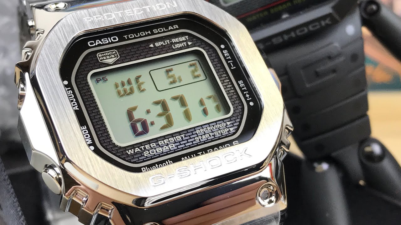 Gshock gmw-b5000d-1jf (unbox and impression) - YouTube