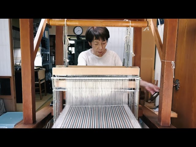 One Kyushu Museum:Textile artist (Kokura stripes) - Noriko Tsuiki
