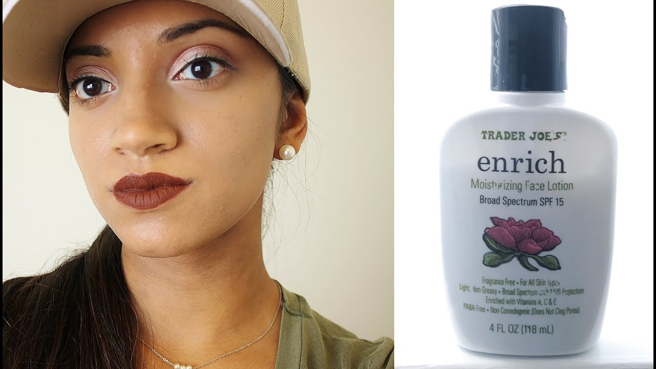 Review: Trader Joe's Enrich Face Lotion SPF 15 - YouTube