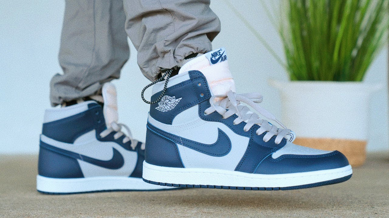 Air Jordan 1 High 85 GEORGETOWN Review & GIVEAWAY - YouTube