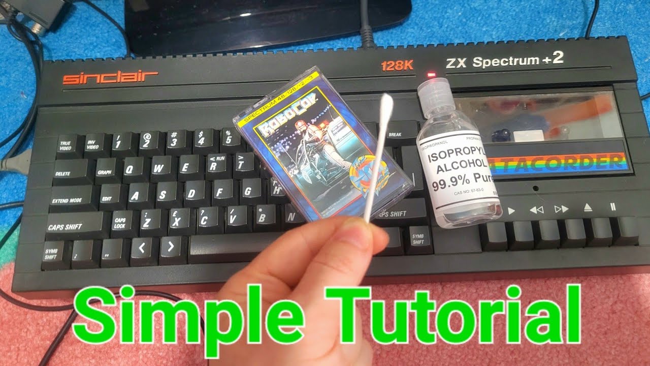 ZX Spectrum +2 Clean Heads & Azimuth - YouTube