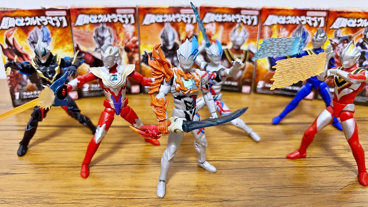 これは800円だわ】超動αウルトラマン7 全6種 食玩 レビュー - YouTube