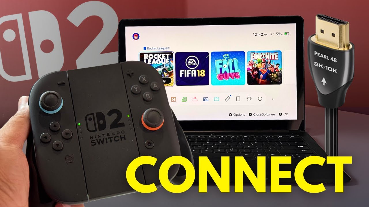 How to Connect Nintendo Switch 2 to ANY Laptop – Use Your Laptop