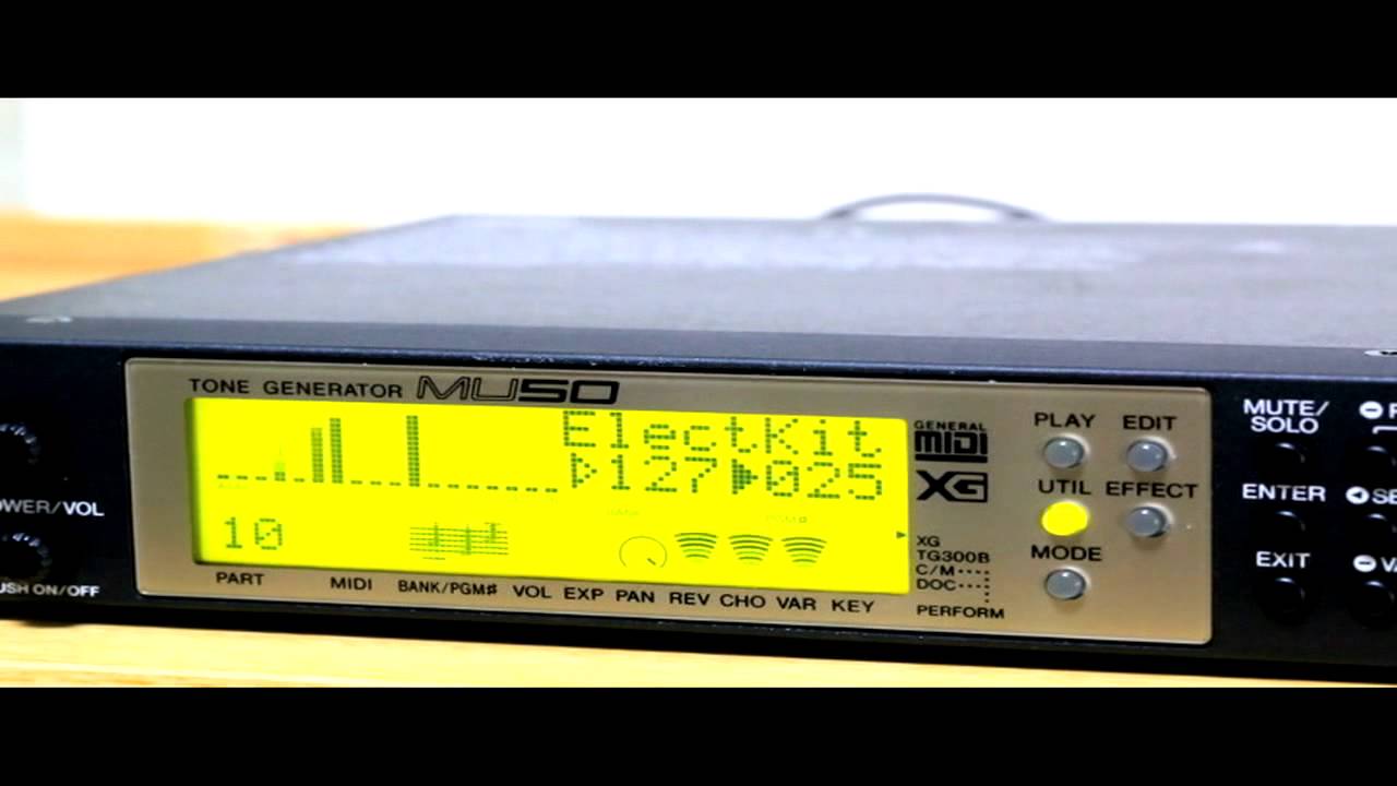 YAMAHA MU50 Tone Generator Demo - YouTube