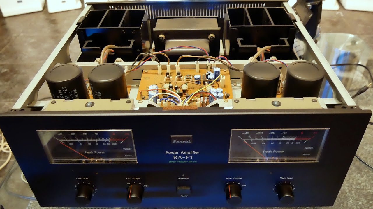 Sansui BA-F1 - Peeking under the hood - YouTube