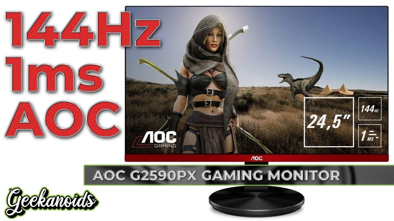 AOC G2590PX 25-inch 1ms 144Hz Gaming Monitor Review - YouTube