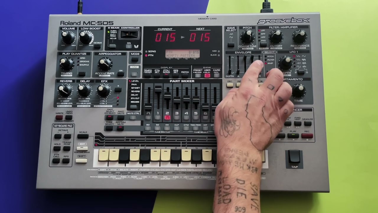 Roland MC-505 Custom Synth Engine Sounds Only - YouTube