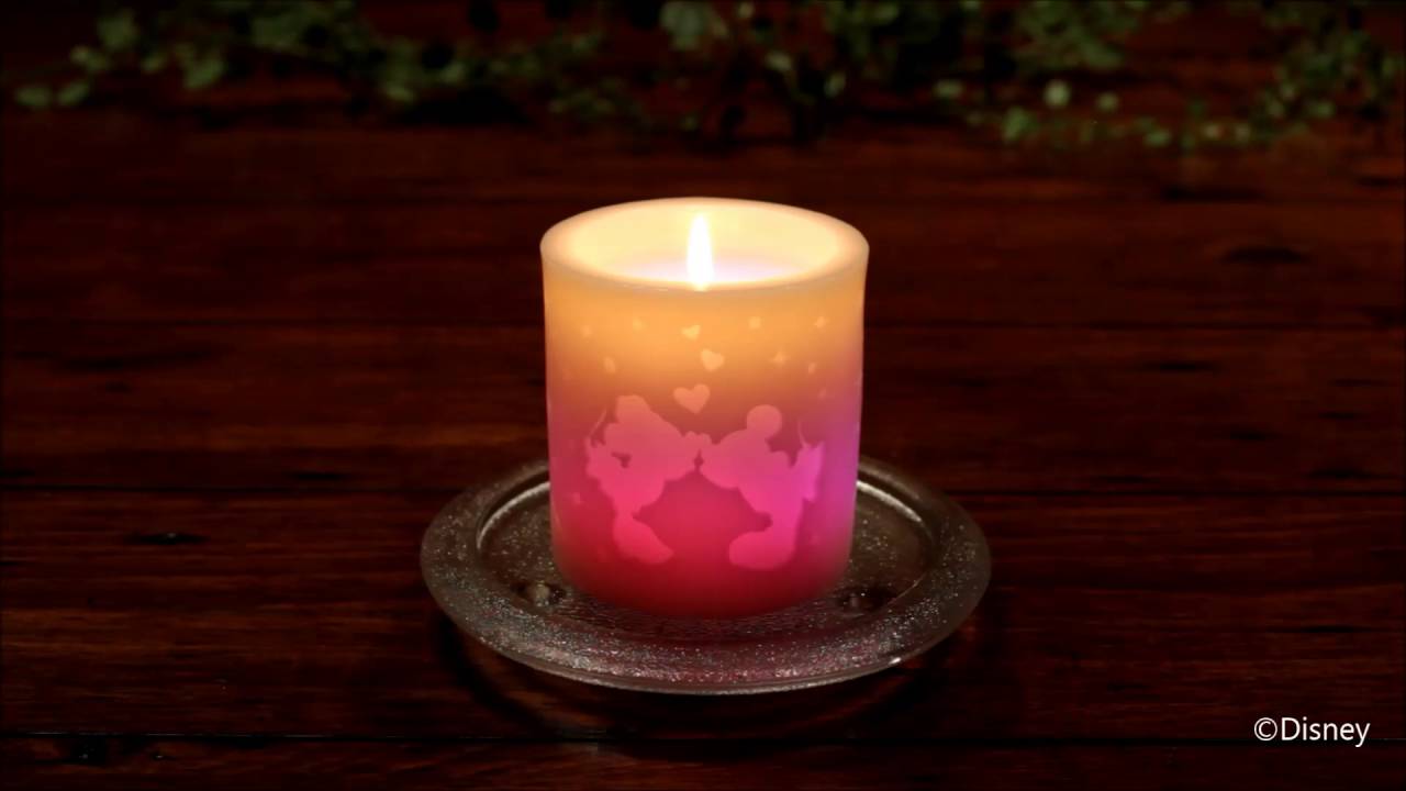 ディズニー LEDキャンドル ミッキー＆ミニー kameyama candle house