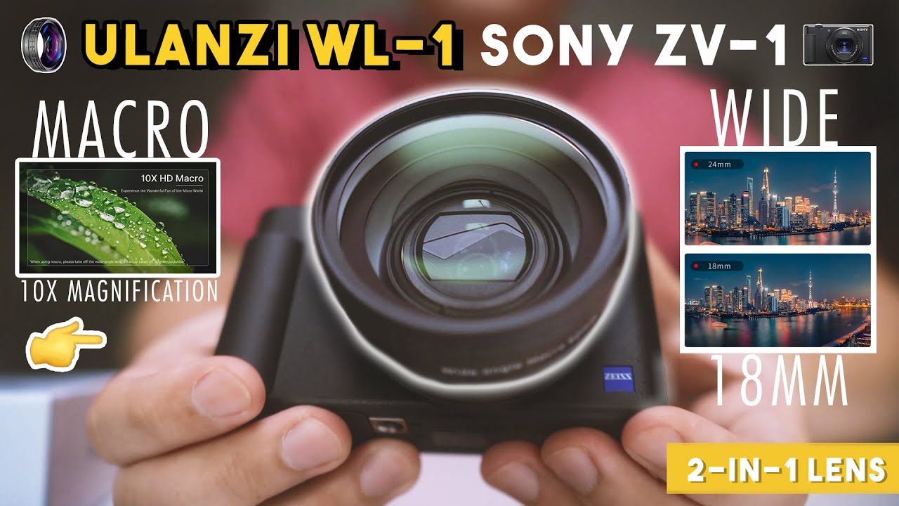 Sony ZV-1 Wide Angle Lens | Ulanzi WL-1 - YouTube
