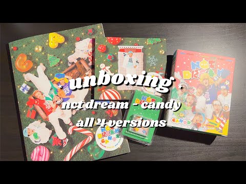 nct dream candy album unboxing ⭑ all 4 versions!! - YouTube