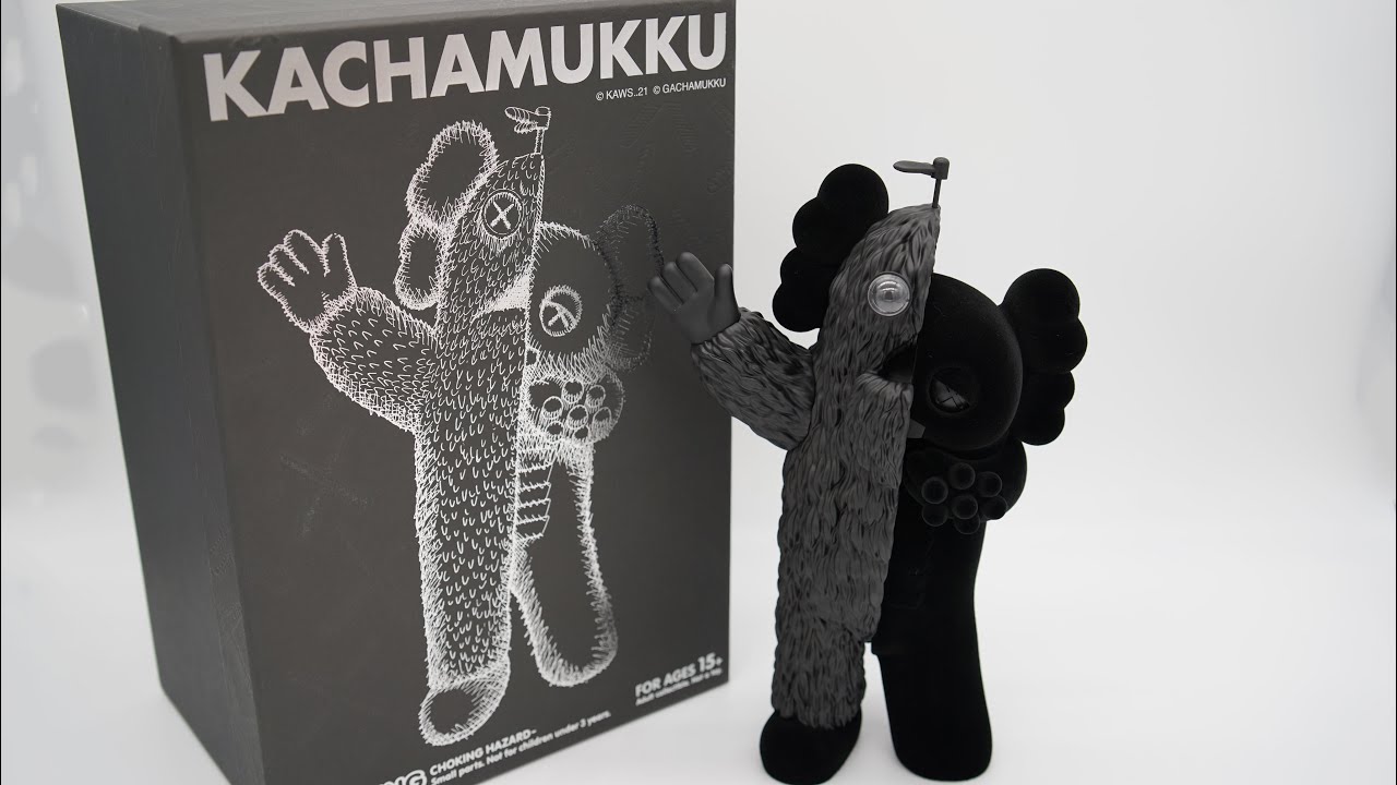 KAWS KACHAMUKKU Black from Hirake! Ponkikki - YouTube